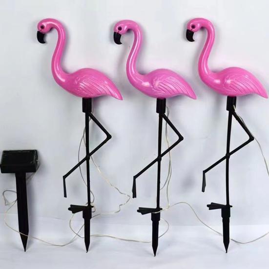 1/3Pcs Flamingo Solar Lamps Automatic Charging IP65 Waterproof Easy To Install Landscape Solar Lights Outdoor Garden Decorations