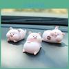 Pig Princess Car Dashboard Figurine Resin Cartoon Decor For Girls Car Interior Accessories