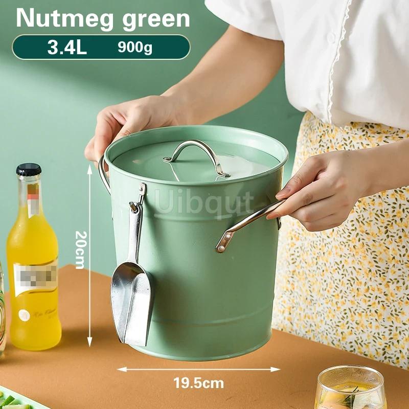 Ice Bucket Seafood French Fries Snack Basket Fried Chicken Bucket Beer Cooler Creative Stainless Steel Tableware Can Cooler Can