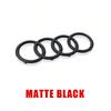 Q24 Ring Logo Car Hood Front Bonnet Grill Rear Trunk Emblem Badge Sticker Decal Accessories For a2 A3 A4 A5 A6 A7 Q2 Q3 Q5 Q8 TT