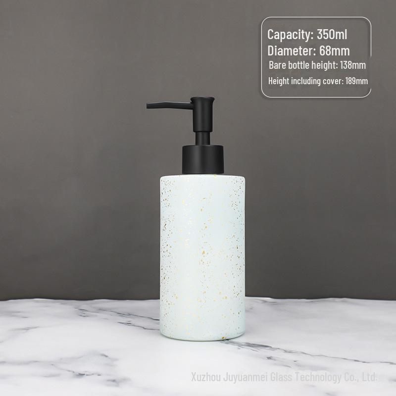 Nordic Style Glass Lotion & Soap Bottle for Home, Hand Sanitizer, and Hotel Shower Gel