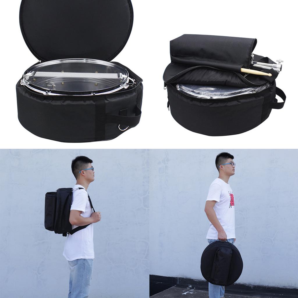 Drum Hardware Gepolsterte Snare-Tasche Snare-Drum-Tasche Reise-Drum-Organizer Aufbewahrungstasche Organizer Snare-Drum-Aufbewahrungsrucksack
