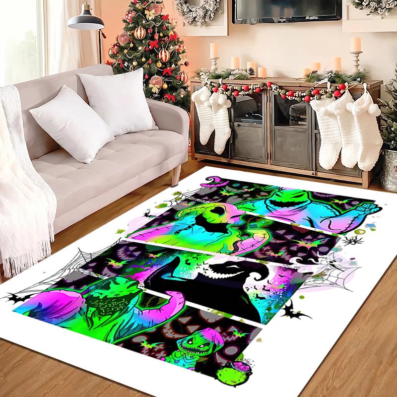1PC The Nightmare Before Christmas Rug - home decoration Carpet For Living Room Bedroom Flooring Computer Chair Area Rug