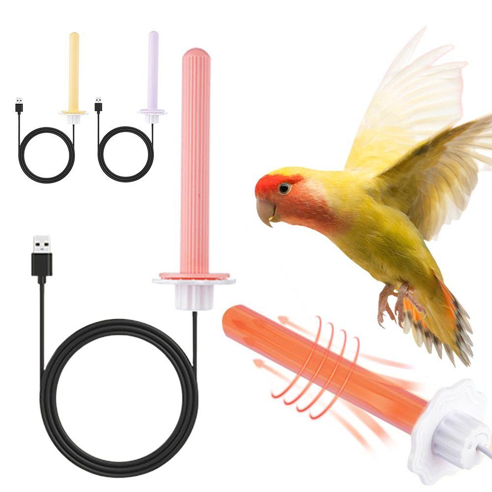 Space Saving Cozy Heated Bird Perch Thermostat Controlled Energy Efficient Pet Warm Shelter Comfortable Cage Heater Bird Cage