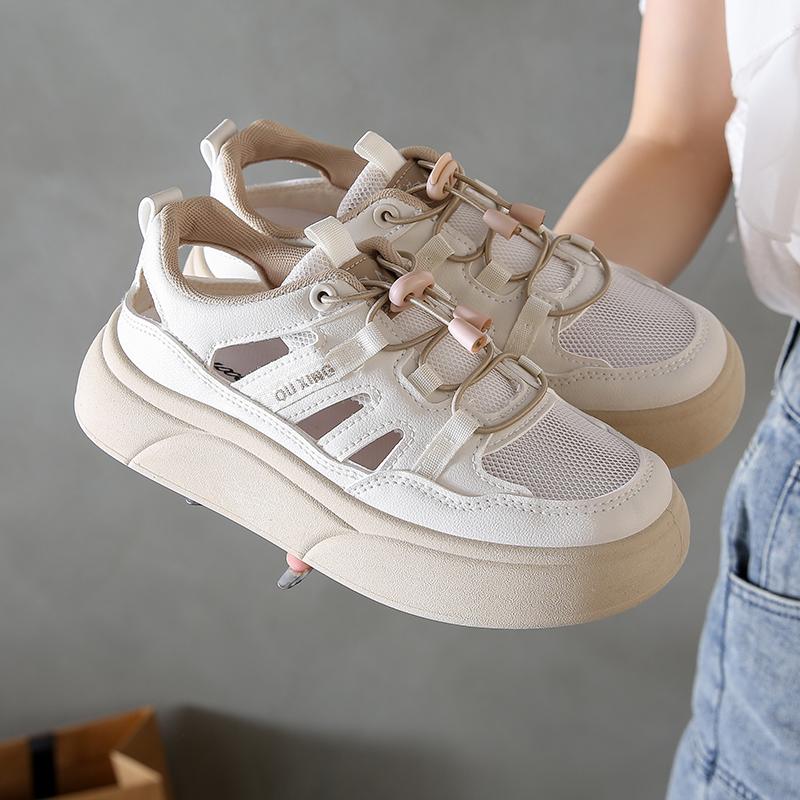 

Women Sneakers 2024 New Mesh Breathability White Shoes German Training Shoes Women Contrast Flat Casual Shoes Women Q72