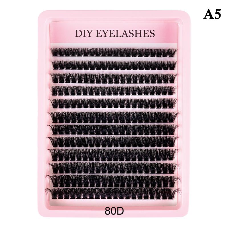 30D 40D 50D 60D 80D Cluster Lash Kit Segmented Fluffy Natural Volume DIY At Home Eyelash Extensions for Women