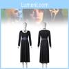 Bezauberndes Lydia Cosplay-Kleid Für Gaming- Und Anime-Charaktere In Schwarzer Polyester-Mischung