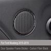 Carbon Fiber Door Speaker Decorative Bezel Cover Trim for Ford Mustang 2015-