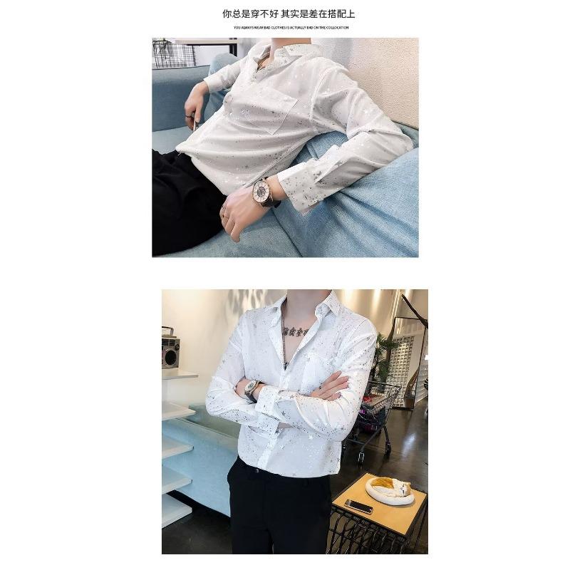Men S Loose Long Sleeve Shirt Japanese Style Casual Trendy Shirt