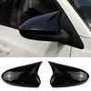 For Chevrolet Cruze 2008-2016 Side Mirror Cover Caps Glossy Black/Carbon Fiber Look ABS Plastic Car Exterior Accessories
