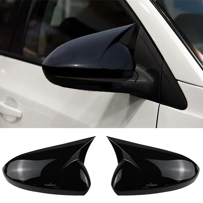 For Chevrolet Cruze 2008-2016 Side Mirror Cover Caps Glossy Black/Carbon Fiber Look ABS Plastic Car Exterior Accessories