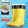 Tendon Sole Unisex White Waterproof Non-Slip Rubber Hygiene Boots for Medium and High Food Safety and Farm Work.