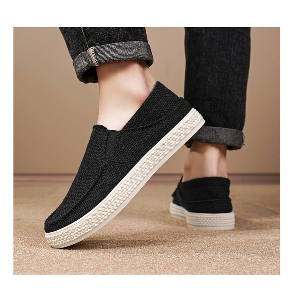 Men's Shoes, Summer Low Cut Casual Shoes, Comfortable Cloth Shoes, Versatile Single Shoes, Soft Soled Breathable Board Shoes