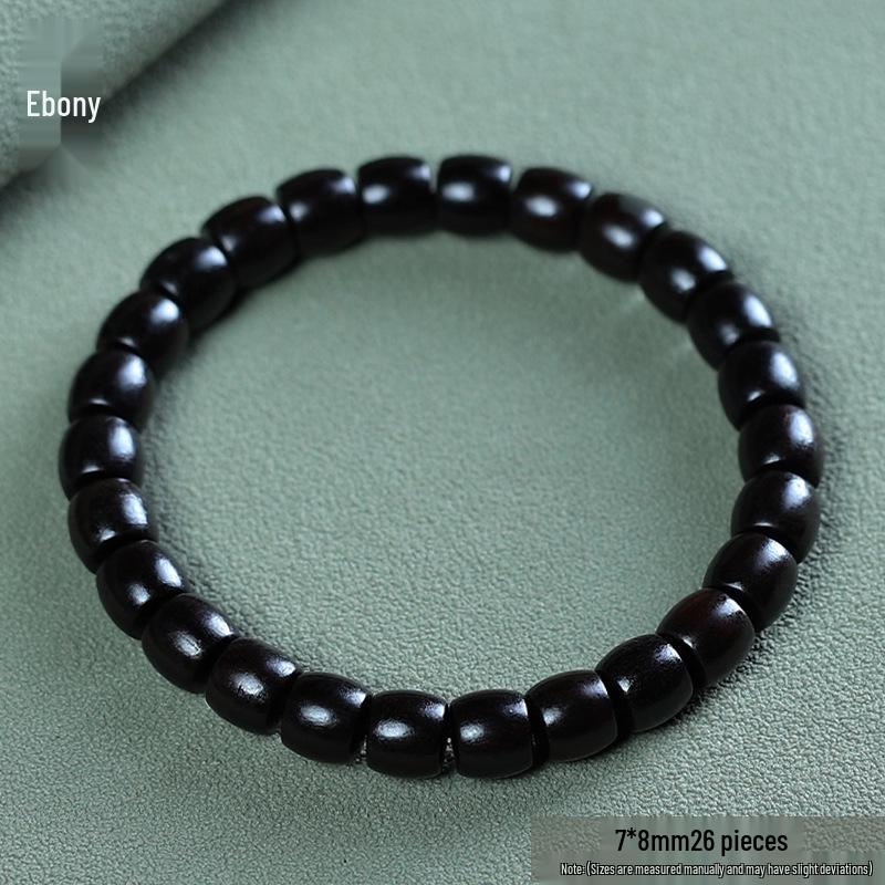 Unisex Handmade Green Sandalwood Bead Bracelet - Ethnic Style, Exquisite Design