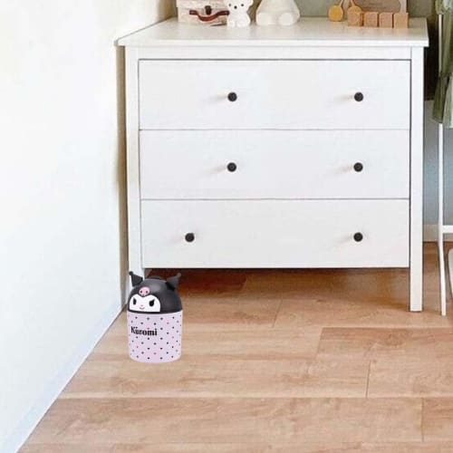 Skater 3D Interior Box Storage Case Trash Can Tabletop Trash Can Kuromi Sanrio DB2D-A