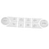 10Pc Central Control Air AC Button Decor Switch Cover Trim Stickers fit for Benz C-Class W204 2007-2010 GLK X204 2008-2012