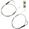 New Stainless Steel Throttle and Idle Cable Set 56579-02A Kit Fit for Harley-Davidson Sportster 1200 Custom XL1200C 2002 2003 2004 2005 2006 2007