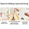 Soap Dispensing Dish Brush Long Handle Adjustable Heavy Duty Scrubber for Kitchen Pot Pan Dishwashing Use