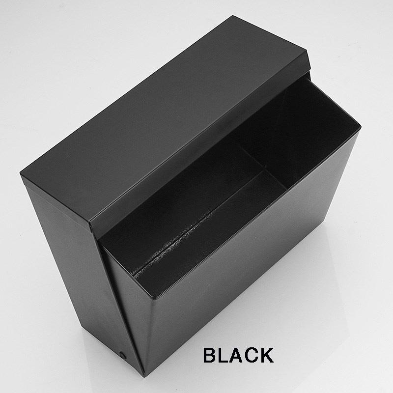 

Черный утопленный держатель для туалетной бумаги/салфеток/кухонной бумаги, полностью металлическая конструкция, нержавеющая сталь 304, коробка для рулонов туалетной бумаги