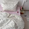 French Style Retro Printed Bedding Rural Style Duvet Cover Solid Color Dust-proof and Easy To Clean Mattress Protective Covers Envelope Pillowcase