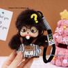 Monchhichi 15CM Bambola alla Moda Portachiavi - Ciondolo Borsa Stile Salopette & Regalo Fai da Te