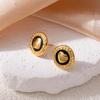 Moon Drop Minimalist Oil Earrings - Elegant, High-End Design for Women