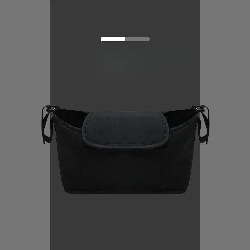 Universal Pram Saddlebag Organizer - Baby Stroller Bottle Holder & Multipurpose Pocket Mummy Essential Stroller Accessory Bag