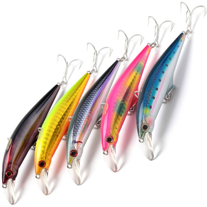 Minnow Potápivá Rybářská Návnada Tvrdý Plast Pstruhová Návnada Umělá Nástraha Pesca Wobler Rybaření na štiku okouna Crankbait