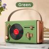 New Retro Bluetooth Speaker Multi Functional 360 ° Panoramic Sound Effect Compact Record Player Audio System for Mobile Phones Computers Desktops 5W