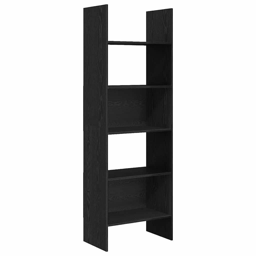 Bookshelf Black Oak Look 60 x 35 x 180 cm Engineered Wood
