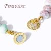 18K Gold Plated Brass with Zircon Magnetic Clasps For Jewelry Making,Magnet End Clasp Connectors For Bracelets DIY Accessories