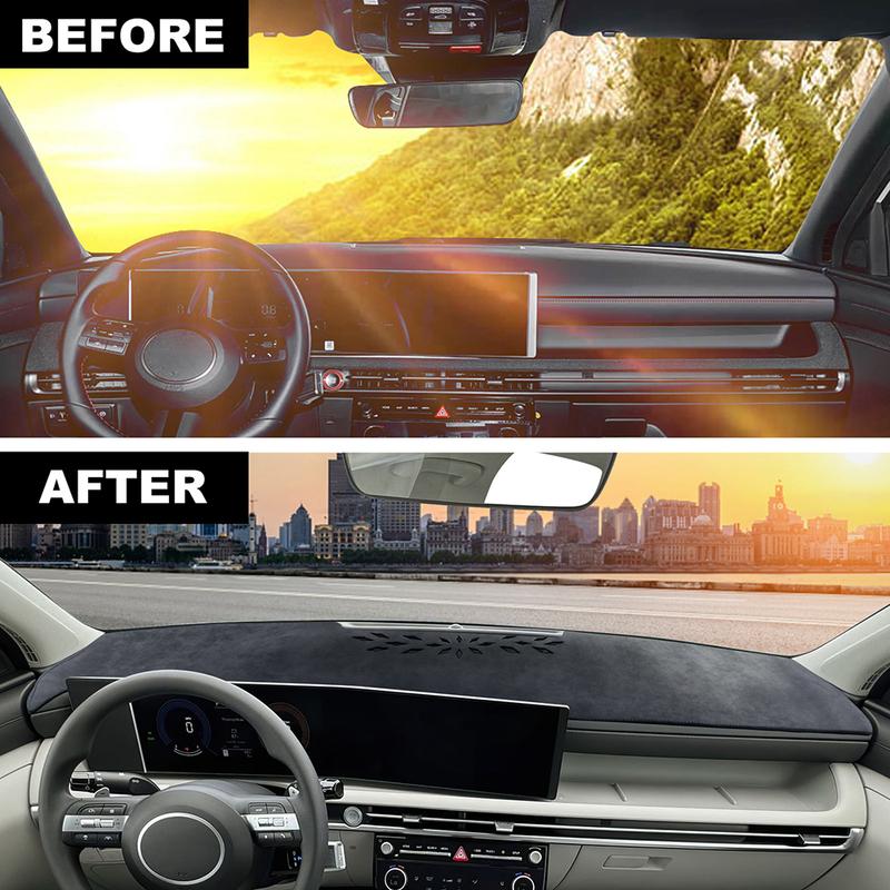 For Hyundai Tucson NX4 Facelift 2025 2026 Car Dashboard Cover Flannel Board Mat Carpet Pad Sunshade Cape Cushion Dashboard Cover