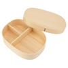 Single Layer Lunch Box Wooden Lunch Container Practical Picnic Box  For Picnics