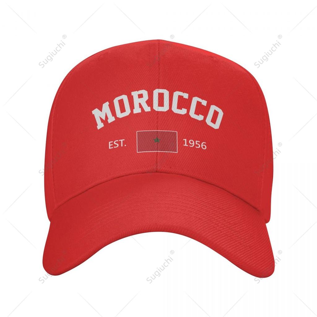 Unisex Baseball Cap Morocco EST Independence Day Wild Sun Shade Peaked Adjustable Outdoor Caps for Unisex Women