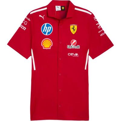 Chemise Manches Courtes Lettre Logo Hommes chemises Cerise Profonde 763943-01