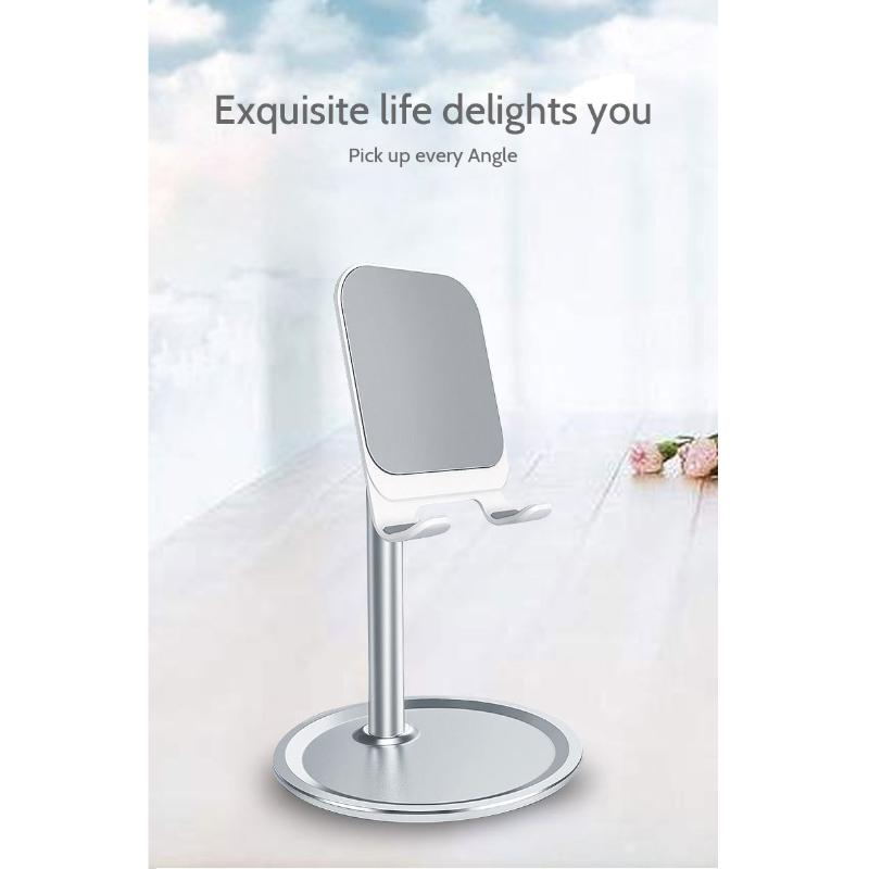 Mounts & Holders Portable Universal Adjustable Metal Desktop Stand Flat Ipad Mobile Phone With Mini Storage Rack