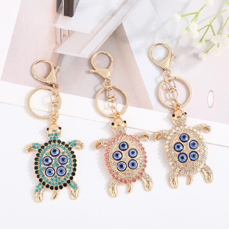 Shell Mystic Gaze Protective Keychain Resilient Alloy Spiritual Amulet Portable Travel Accessory Gift