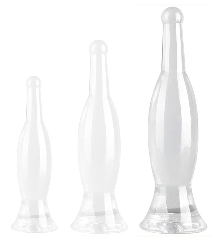 Transparent Plug Bottle L 26 X 6.5cm - ClearlyHorny - Plugs M/L - Width More Than 3 Cm