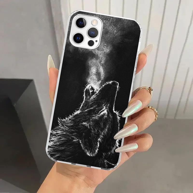 Angry Animal Wolf Fierce Phone Case for Iphone 17 Air 16 15 Plus 14 13 Mini 12 11 Pro Max 16E 7 8 SE 2020 Soft Funda Print Shell