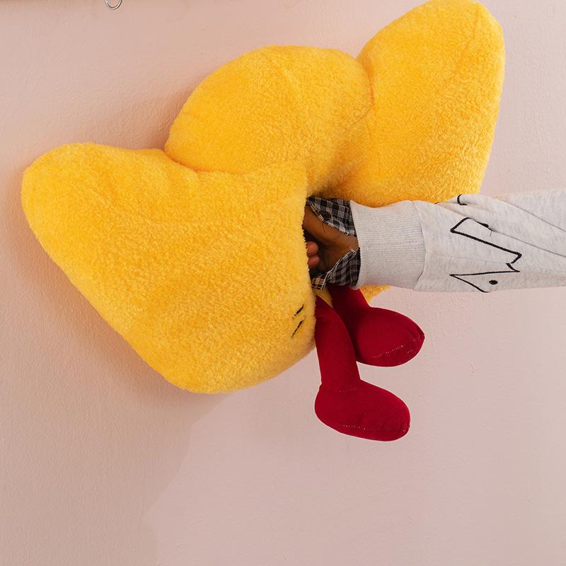 Yuanbao Lucky Cat Plush Toy Doll Cute Sleeping Pillow Children's Ragdoll Ornament Birthday Gift