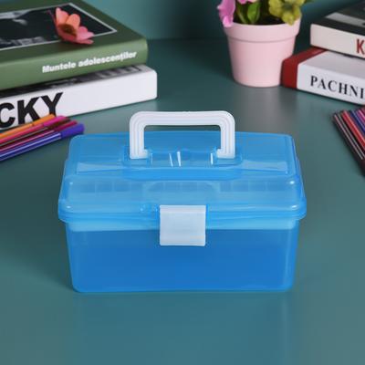 Scatola portaoggetti in plastica trasparente per pittura a olio per acquerello Custodia multiuso portatile per