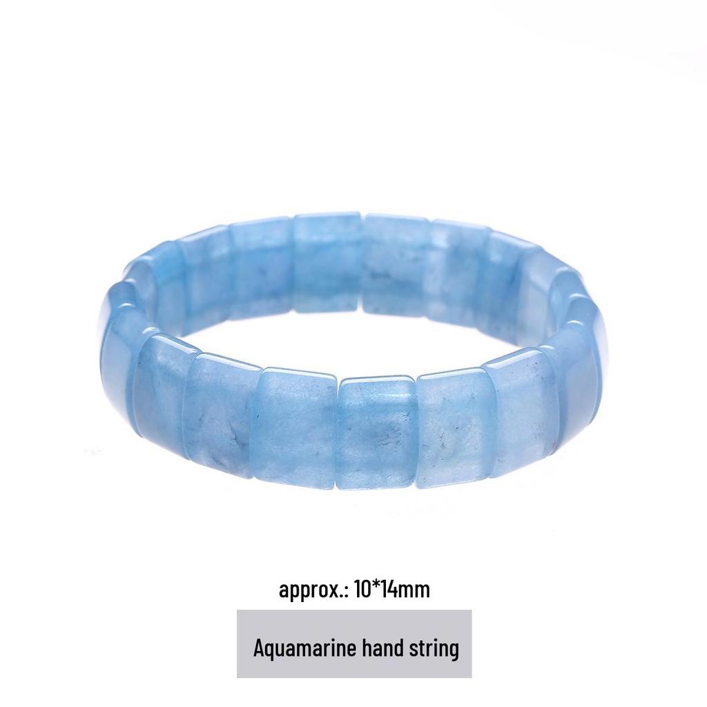 Jingde Women's Amethyst Rose Quartz Crystal Bracelet - Simple Single Circle Design