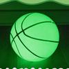 Light Up Basketball High Elasticity Battery-free PVC High Bright Holographic Basketball for Kids