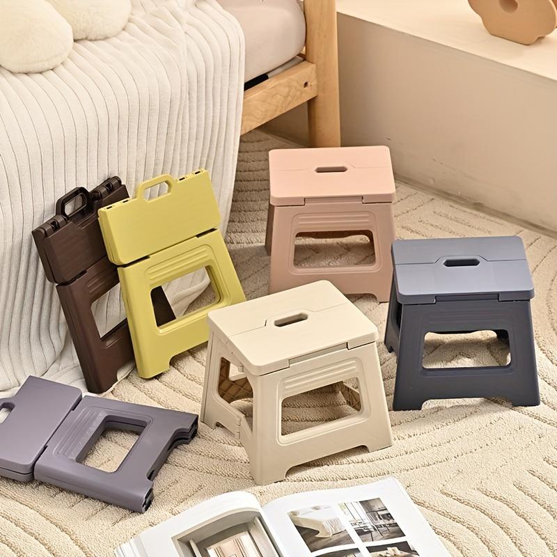 1pc Portable Folding Stool for Outdoor Adventures - Durable Plastic, Ideal for Travel and Home Use