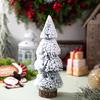 Haobei Cedar Mini Christmas Tree Ornament - Tabletop Christmas Scene Decoration