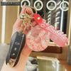 Luminous Oil-Filled Donut Quicksand Keychain: Exquisite Car Pendant & Bag Accessory, Ideal for Gifts.