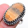 Picture Jasper Gemstone Handmade 925 Sterling Silver Jewelry Ring Size 6