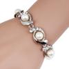 Yousheng Women Bracelet Electroplating Rhinestone Fine Workmanship Luxurious Bright Luster Decoration Temperament Adjustable Imitation Pearls Bracelet