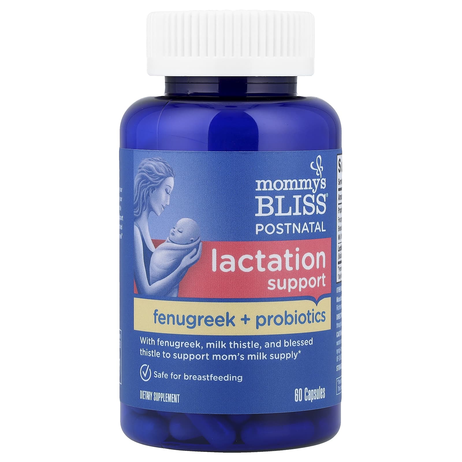 

Mommy S Bliss, Postpartum Breastfeeding Support, Horopa + Probiotic, 60 Capsules