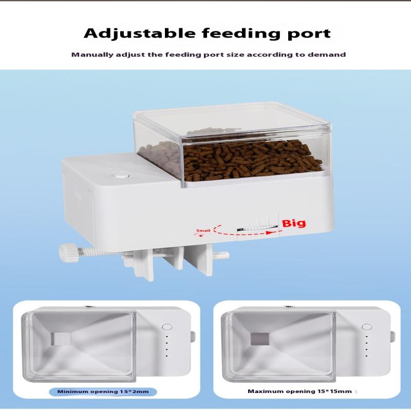 Led Aquarium Digital Fish Tank 500Ml Intelligent Digital Automatic Fish Feeder With Timer Pet Feeding Fish Food Dispenser Food